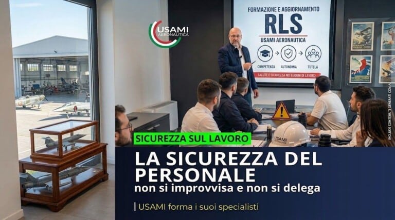 Sicurezza sul lavoro: USAMi Aeronautica ottiene l’autonomia formativa e adegua la propria struttura associativa