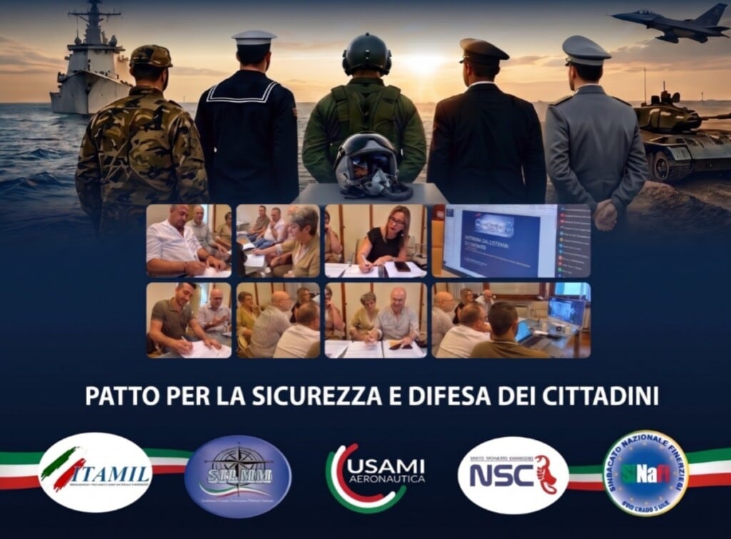 USAMI Aeronautica co-fondatore del Patto per la Difesa e la Sicurezza dei Cittadini,  oltre 20.000 militari sotto gli stessi valori